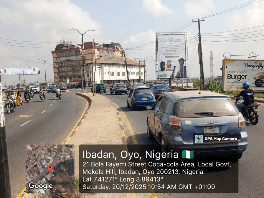 Portrait Billboard by Mokola area of ibadan, Oyo State