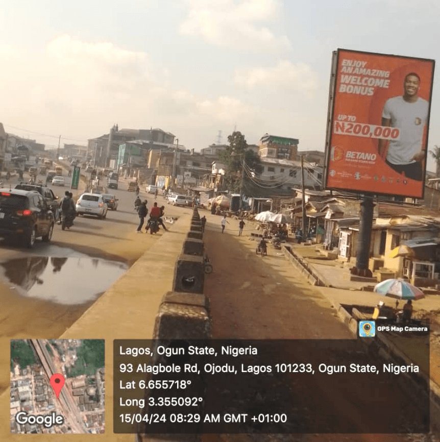 Portrait Billboard Ojodu-Berger by Yakoyo bridge FTF Alagbola, Ogun State