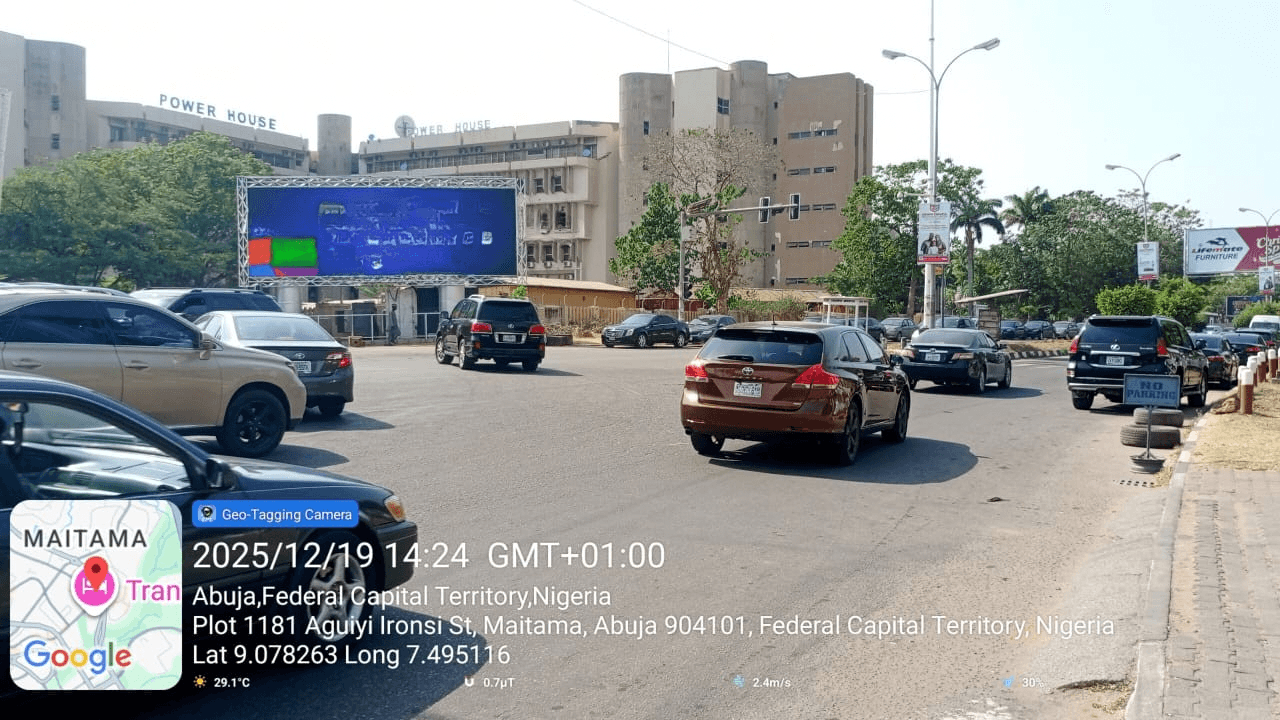 LED Billboard Aguyi Ironsi By Hilton Hotel Junction, FCT, Abuja