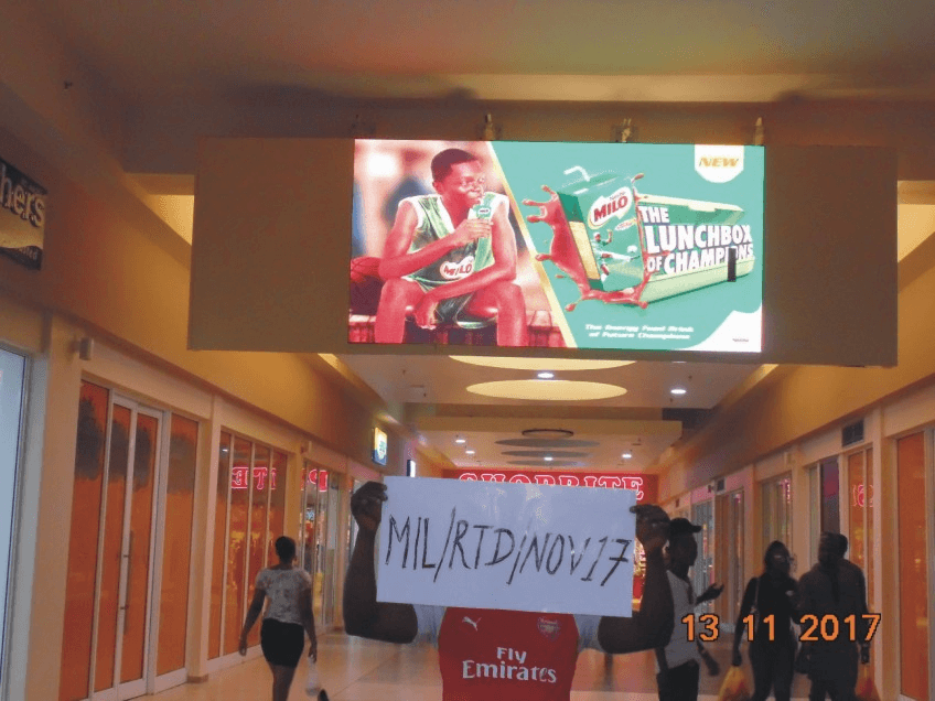 LED Billboard Shoprite (inside the shopping mall), Umuahia, Abia State