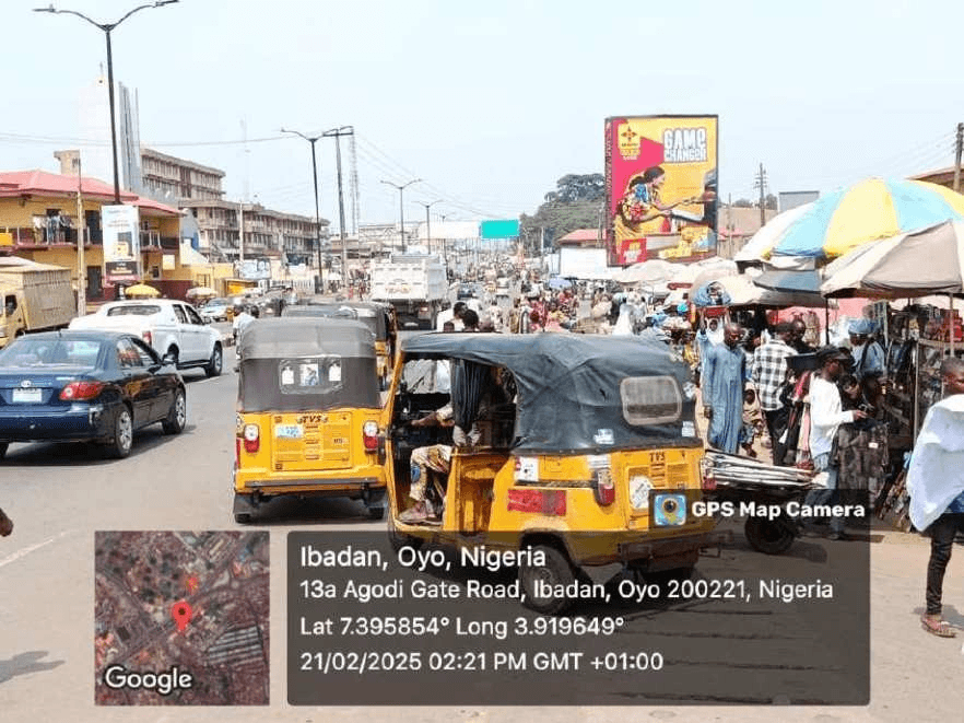 Portrait Billboard Inside Gate Market opposite Ibadan, Oyo State
