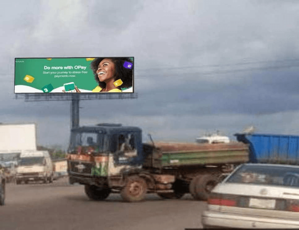 Unipole Billboard Okada junction along Lagos to Benin Express way, Benin City, Edo state