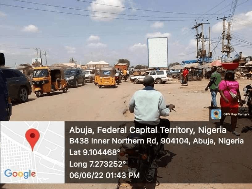 Portrait Billboard Deidei International Market By Tomatoes Junction, FCT, Abuja